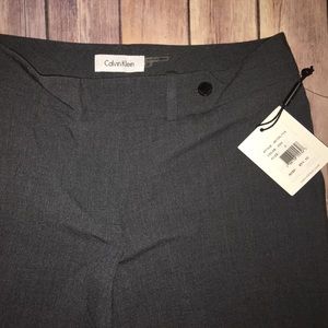 CALVIN KLEIN Charcoal Grey Pants Size 0